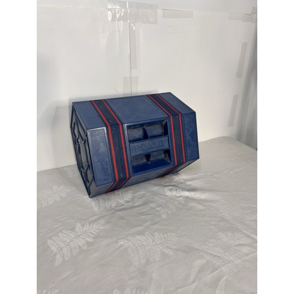 ROLYKIT Blue Sewing Crafts Hobbies Toolbox Fishing Tacklebox Handle